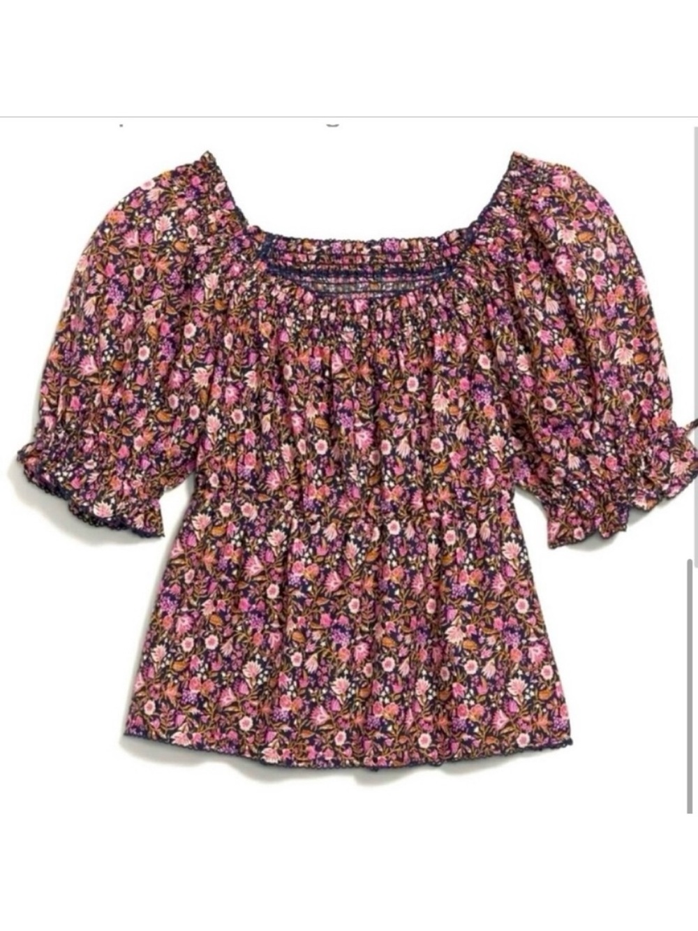 🆕-Old Navy Women's Floral Peasant Top Size: XL